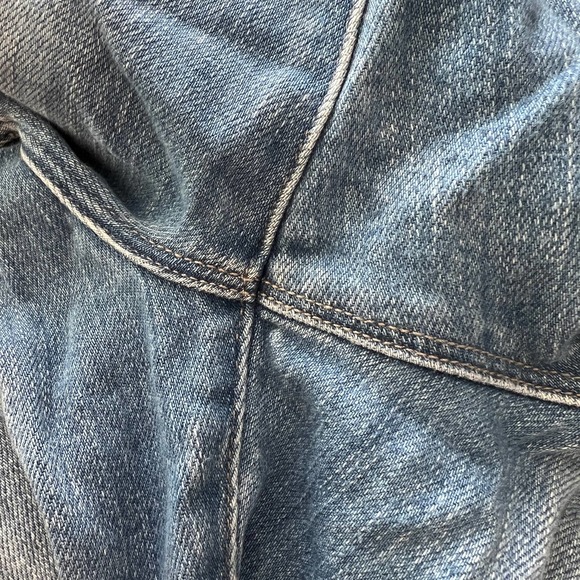 L'AGENCE El Matador French Slim Light Wash Raw Hem Jeans Glacier Size 29 Blue - Picture 8 of 11